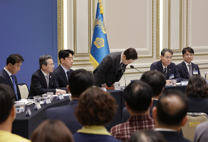 이재명 대통령이 2025년 7월 16일 청와대 영빈관에서 